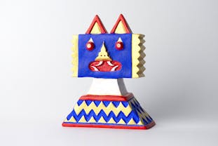 Zigzag bat ( white teeth)